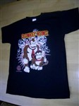 fotka Černé tričko s potiskem opičáků