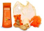 fotka Dárkový balíček s medvídkem - oranžový 