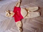 fotka Karnevalovou masku medvídka Pú na 2 - 4 roky, originál Disney, overálek s kapuckou a pacičkami