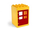 fotka Lego Duplo - vchod žlutý s červenými dveřmi