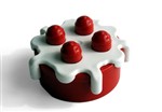 fotka Lego Duplo - dort červený s bílou polevou