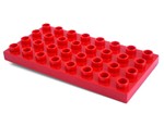 Fotka - Lego Duplo - podloka 4x8 erven - Kostky-podloka 4x8 erven