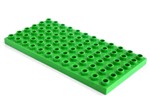 Fotka - Lego Duplo - podloka 6x12 zelen stedn - Kostky-podloka 6x12 zelen stedn