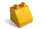 fotka Lego Duplo - kostka šikmá žlutá