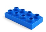Fotka - Lego Duplo - traverza 4x2 modr - Kostky-traverza 4x2 modr