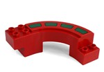 fotka Lego Duplo - díl autodráhy červený oblouk
