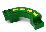fotka Lego Duplo - díl autodráhy zelený oblouk