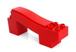 fotka Lego Duplo - díl autodráhy červený stoupací