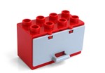 fotka Lego Duplo - bedna červená s výklopnými dvířky