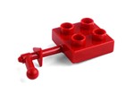fotka Lego Duplo - destička s klikou červená