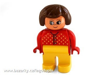 Lego Duplo - maminka v ervenm svetru - Panci-FO maminka BT erven svetr tenk sta