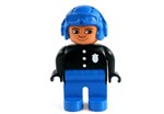 fotka Lego Duplo - policista v helmě s brýlemi