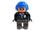 Fotka - Lego Duplo - policista v bund na zip - Panci-MO policista helma koen zip
