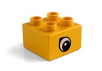 fotka Lego Duplo - potisk 2x2 oko lut