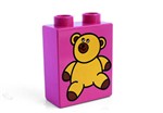 fotka Lego Duplo - potisk medvídek růžový