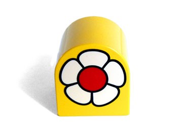 Lego Duplo - potisk obl kvtek - Potisky-obl mal lut kvt