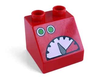 Lego Duplo - potisk ikm tachometr - Potisky-ikm erven tachometr
