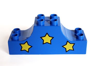 Lego Duplo - potisk stkov hvzdiky - Potisky-stecha modr hvzdiky
