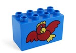 Fotka - Lego Duplo - potisk velký ptáček - Potisky-velký modrý ptáček