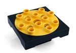 fotka Lego Duplo - kostka otočná černožlutá