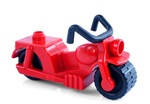 Fotka - Lego Duplo - motorka erven - Vozidla-motorka erven