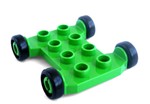 Fotka - Lego Duplo - podvozek zelen mal - Vozidla-podvozek zelen mal