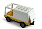 fotka Lego Duplo - sanitka bílá se žlutým podvozkem