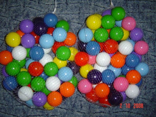 Plastov mky balonky kuliky 10 barev pr.6 cm nov 100 ks 289 K - Fotografie . 1